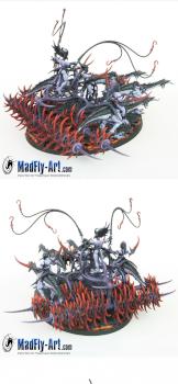 Exalted Seeker Chariot of Slaanesh by MadFlyArtStudio