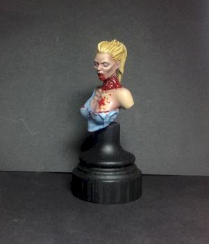 Jessica The Zombie 1/10 Scale Bust (side view) by Rin