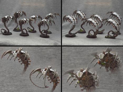 necron canoptek wraiths by Shi Vral