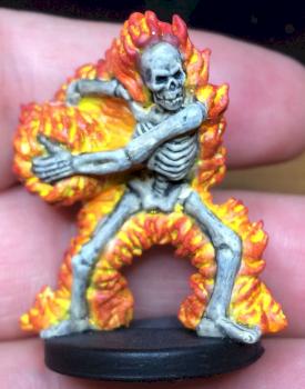 Burning Skeleton - Castle Ravenloft by wgordon316