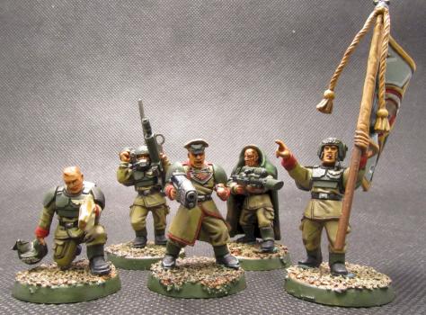 Cadian Command Squad by houshin