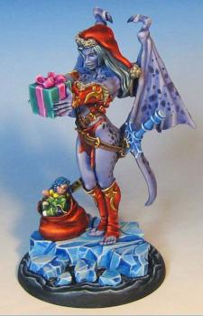 Reaper Holiday Sophie on sculpted base by Wappellious