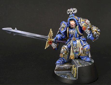 Ultramarines Librarian in Terminator armor by SaxonAngel