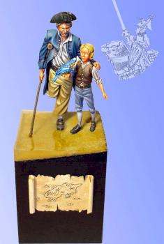 Long John Silver and Jim Hawkins by Bestienmeister