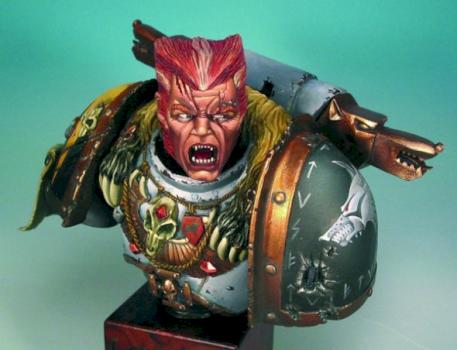 Space Wolf Bust by bragon
