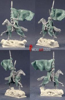 Wood Elves Mounted Standart Bearer by vandoc