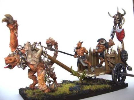 Beastman chariot (conversion) by Terecius