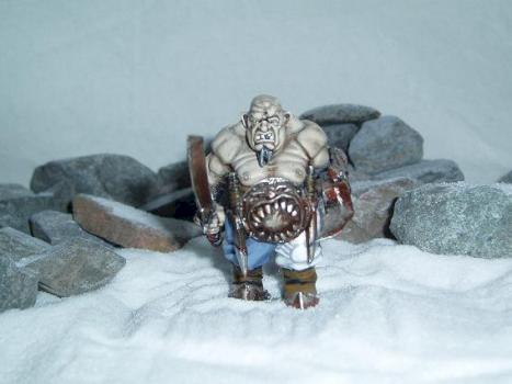 Ogre.  Does his mother know hes out without his vest on? by davenorthern