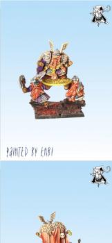 DWARF LORD with SHIELDBEARERS Converted Propainted by Black Gobbo