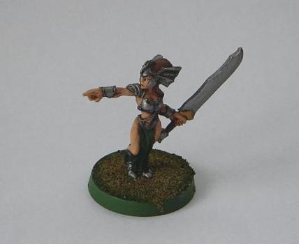 Female elf Greatsword by Brosis