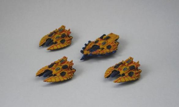 3 Falcons and a wave serpent by Brosis