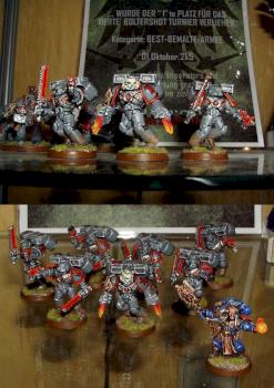 Emperors Fists Space Marine Assault Marines by fraggL