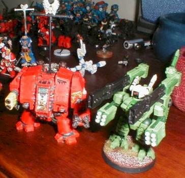 BloodAngels Dreadnought / Tau Broadside Battlesuit by BlackBob