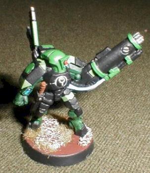 Tau XV15 Stealth Battlesuit Team Leader by Blackbob