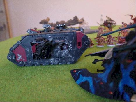 Falcon vs. Land Raider by Aselan