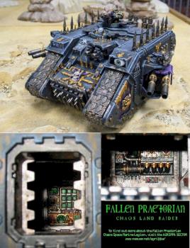 Chaos Land Raider with Forgeworld bits by draconadonid