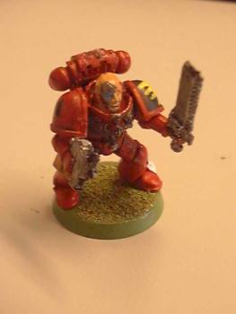 Blood Angel Vetran Sargant by Tian Chaos Bane