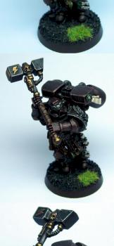 Assault Marine with thunder hammer by Brother Captain