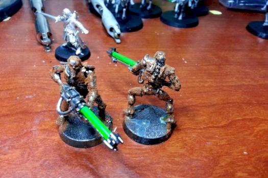 Rusty Chrome Necrons by Battlegrounds Wargaming
