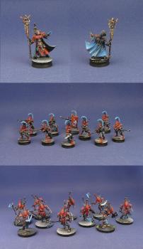 farseer, dire avengers and wraithblades (eldar army part 2 of 3) by techanu