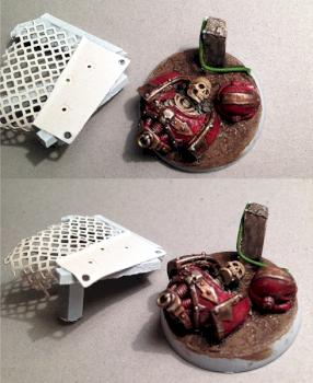 Modded Balthasar, Dark Angels 5th Company Master (base) by W.Ho.P.S.