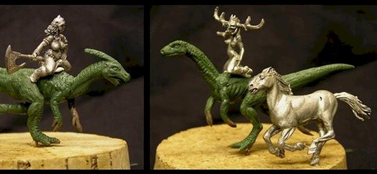 dinosaur mounts by snuurg, sculptor
