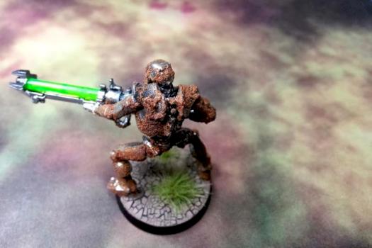 Rusty Chrome Necron by Battlegrounds Wargaming