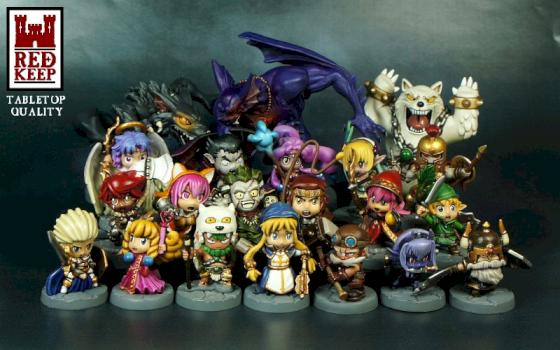 Super Dungeon Explore miniatures by Hexer