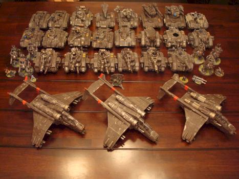 Warhammer 40K Cadian Imperial Guard Army by konas14