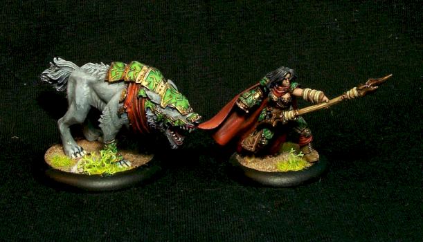 Kaya the Moonhunter and Laris (Circle of Orboros) by DrumAndBass