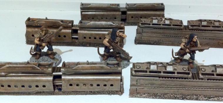 Necromunda barricades terrain by Andy_T