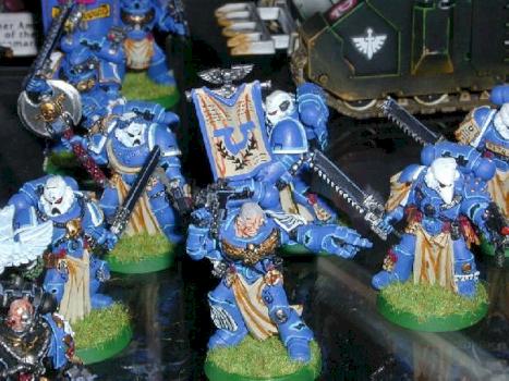 Ultramarines Veteran Group by Michael Vokoun