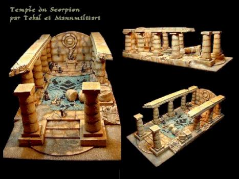 Confrontation Scorpion temple by Tobal and Manumilitari by Manumilitari