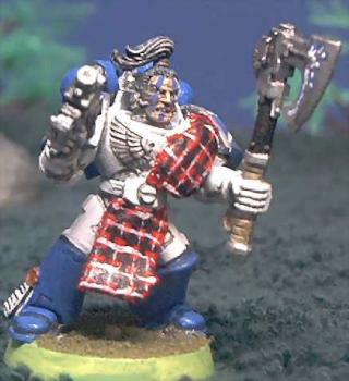Woad Warrior Space Marine by lachlin