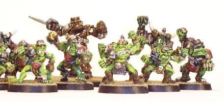 Orc Blood Bowl team by tallyrand
