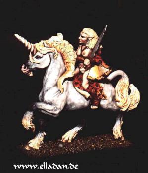 Woodelf Sorceress on Unicorn (Excalibur/Reaper) by elladan