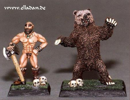 Barbarian/Bear shapeshifter (sculpted/Hobby Products) by elladan