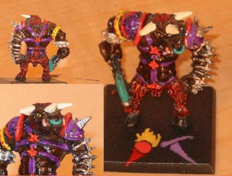 Chaos Minotaur Tzeentch by bogotter