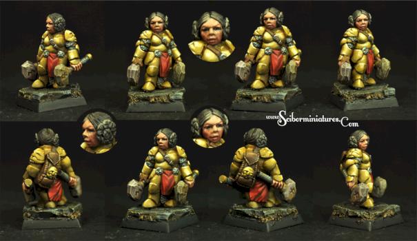 Dwarf Female Warrior by Scibor