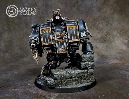 Space Marines Raven Guard Dreadnought by Awaken Realms