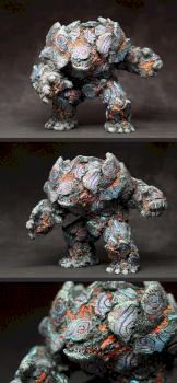 STONE GOLEM - Skałozaur by Yuna