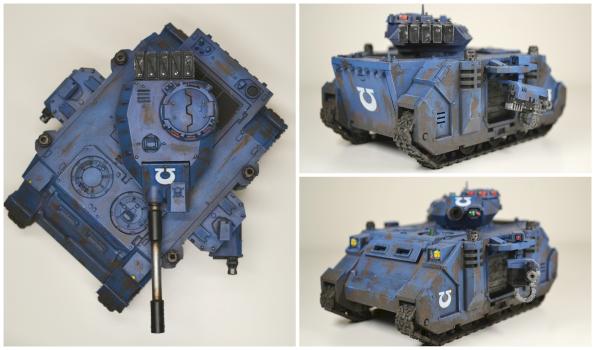 Space Marine Ultramarine Predator by thearmourypainter