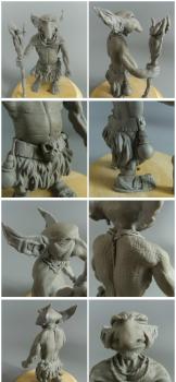 Kixaz the Goblin Shaman by littleworks