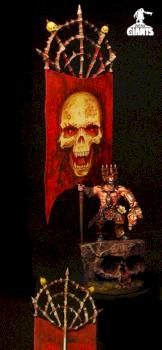 Chaos Khorne Hero with Battle Standard Bearer by slawek