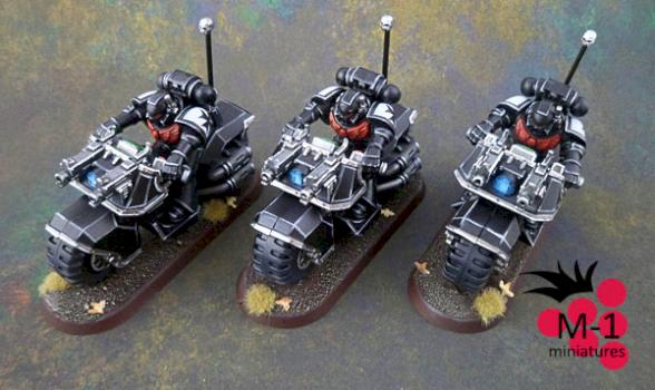 Space Mairines Black Templars Bikers by malinek28
