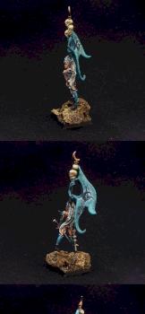 Dark Elf Witch Standard Bearer by DrumAndBass