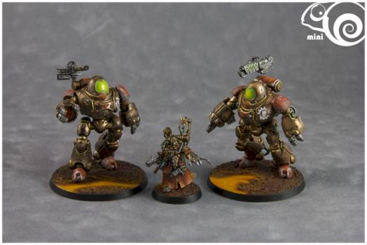 Adeptus Mechanicus Kastelan Robots by minichameleon