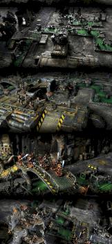 Bloodletters of Khorne vs. Tau Fire Warior TOXIC FARM 2015 by studiolevel