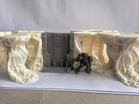 ALIEN HIVE SCENERY / TYRANID / NECROMUNDA / ZONE MORTALIS / SPACE HULK / STAR WARS / AvP by trenchfoot