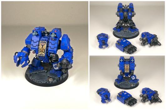 Space Marine Ultramarine Dreadnought Ironclad by thearmourypainter